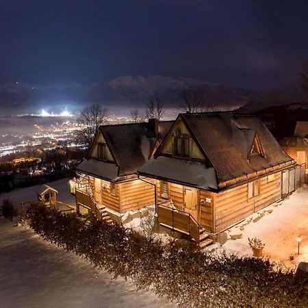 Domki Widokowe Wooden Luxury Chalet & Jacuzzi Zab Exterior foto