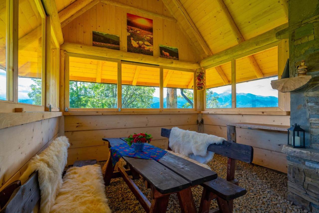 Domki Widokowe Wooden Luxury Chalet & Jacuzzi Zab Exterior foto