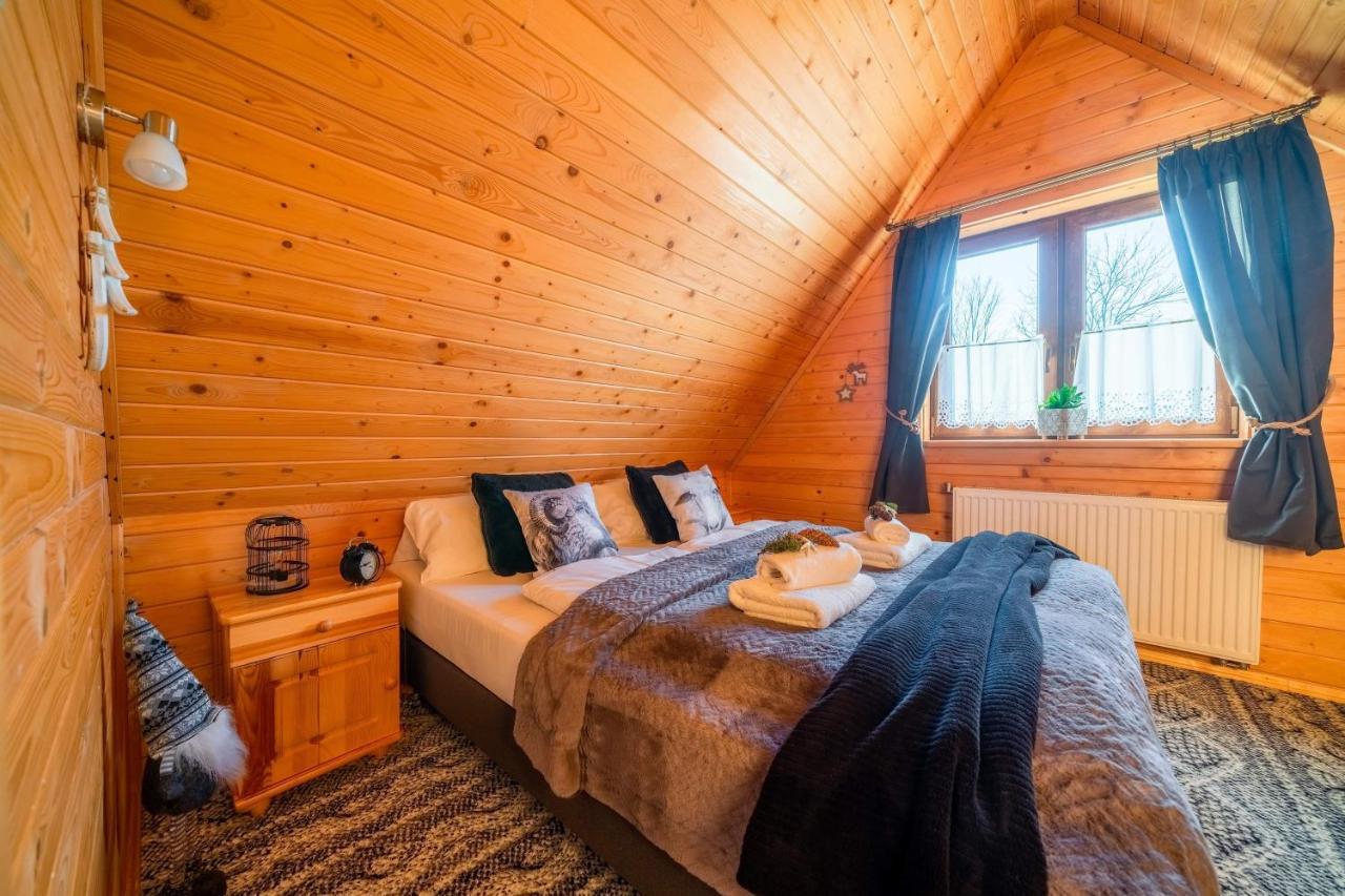 Domki Widokowe Wooden Luxury Chalet & Jacuzzi Zab Exterior foto