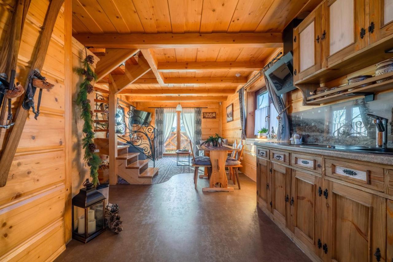 Domki Widokowe Wooden Luxury Chalet & Jacuzzi Zab Exterior foto