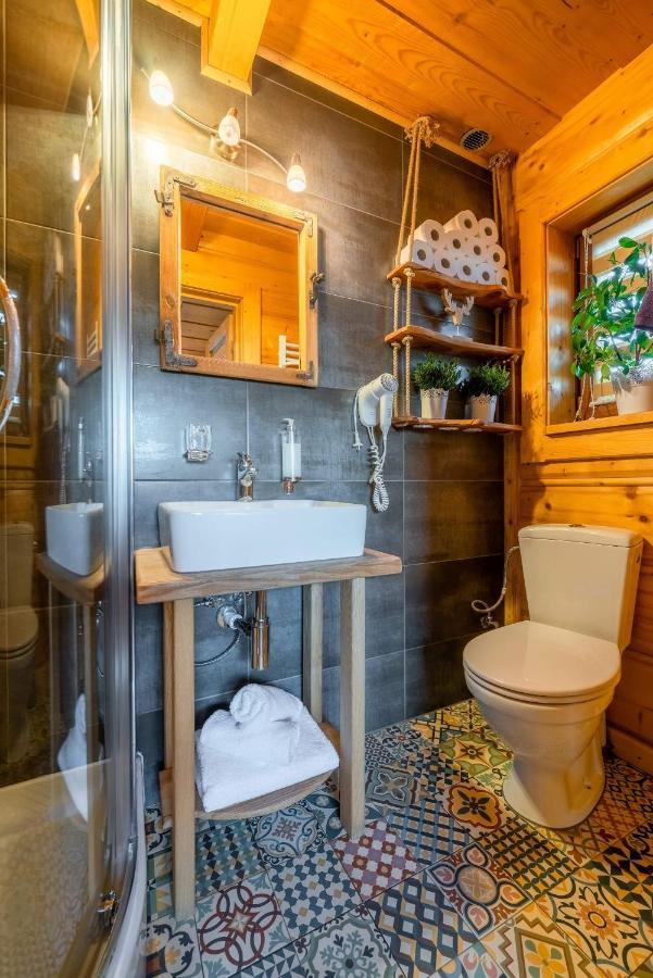 Domki Widokowe Wooden Luxury Chalet & Jacuzzi Zab Exterior foto